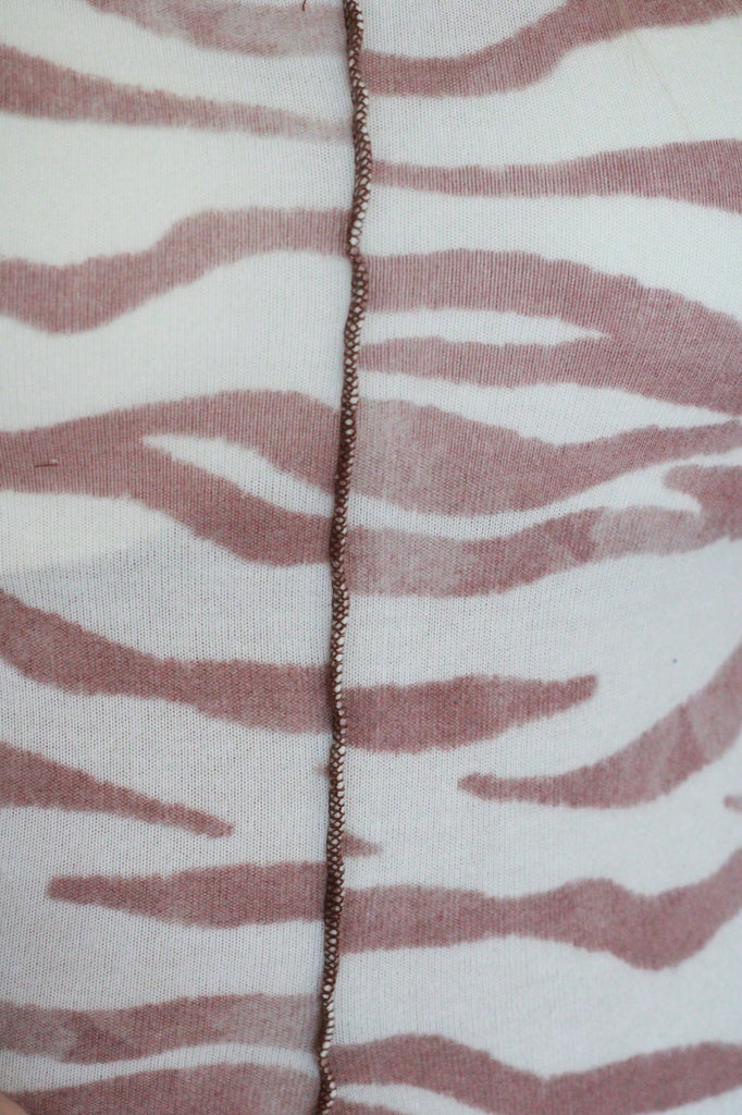 Zebra Exposed Seam Dress