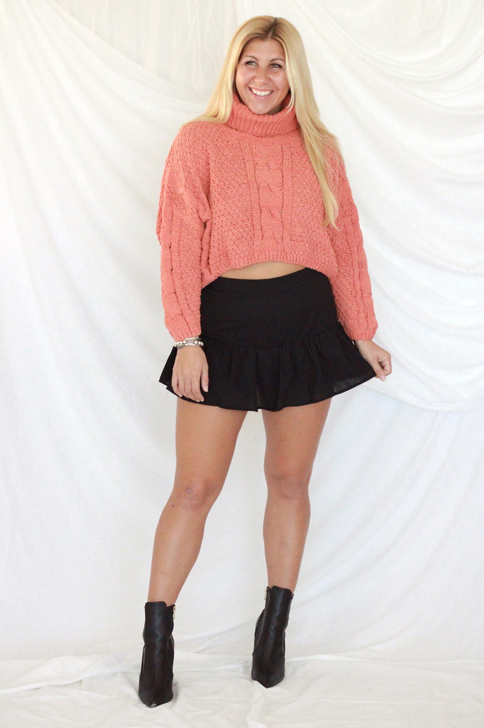 Clay Cropped Sweater