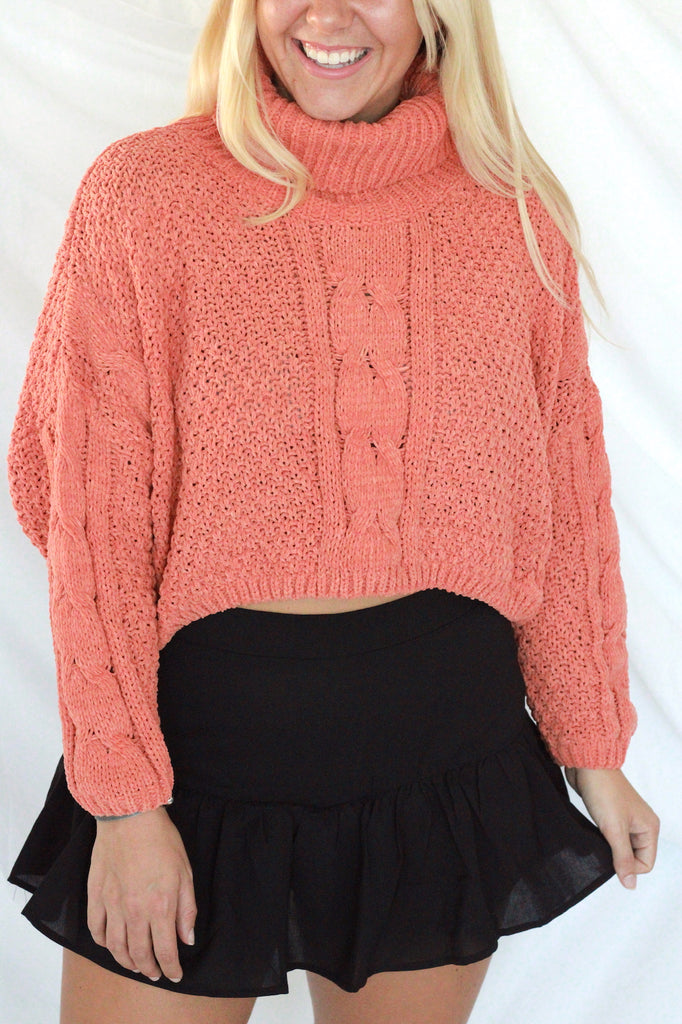 Clay Cropped Sweater