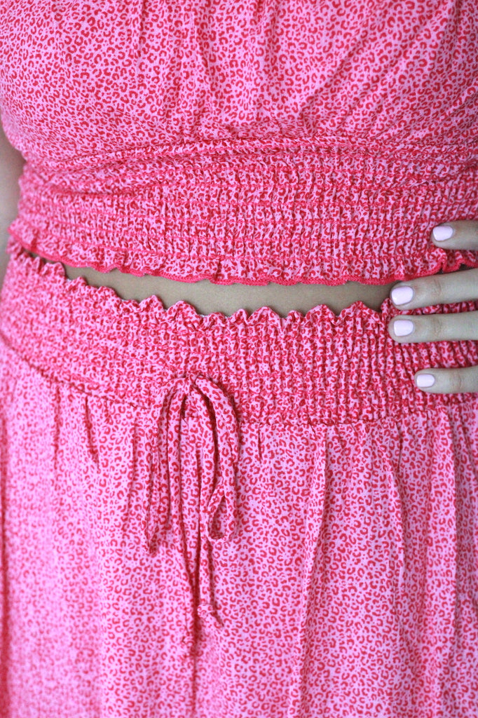 Penelope Skirt Set- Pink Cheetah
