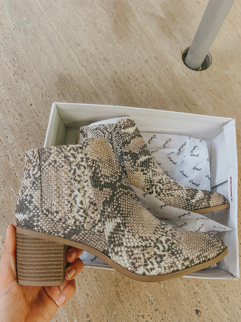 Snakeskin booties dolce vita sales