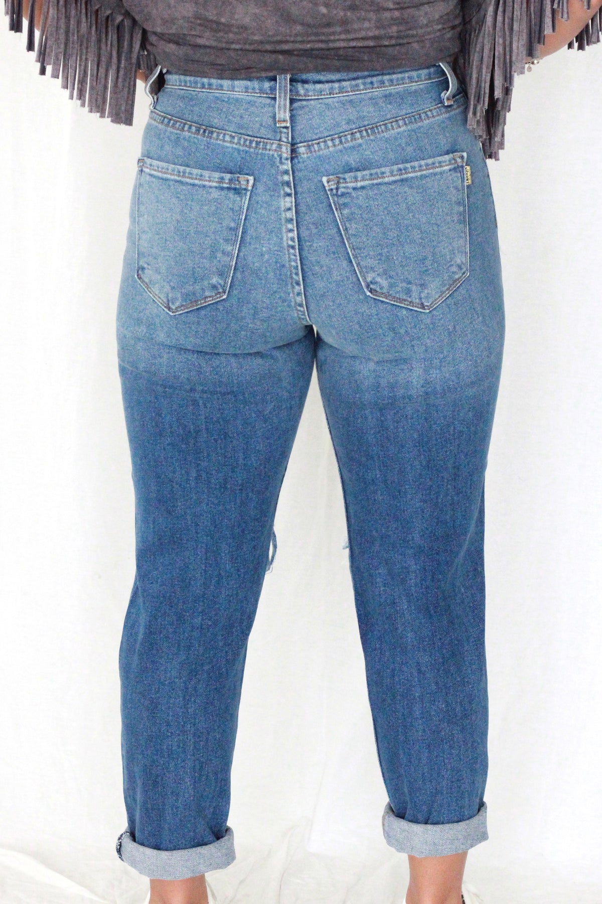 Kickback Distressed Jeans Dressed By Ness Boutique